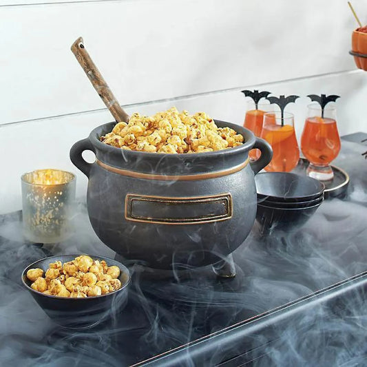 Halloween Hocus Witches Broth Bowl Pocus Snack Bowl with Spoon Funny Candy Bucket Home Furnishings and Kitchen Supplies